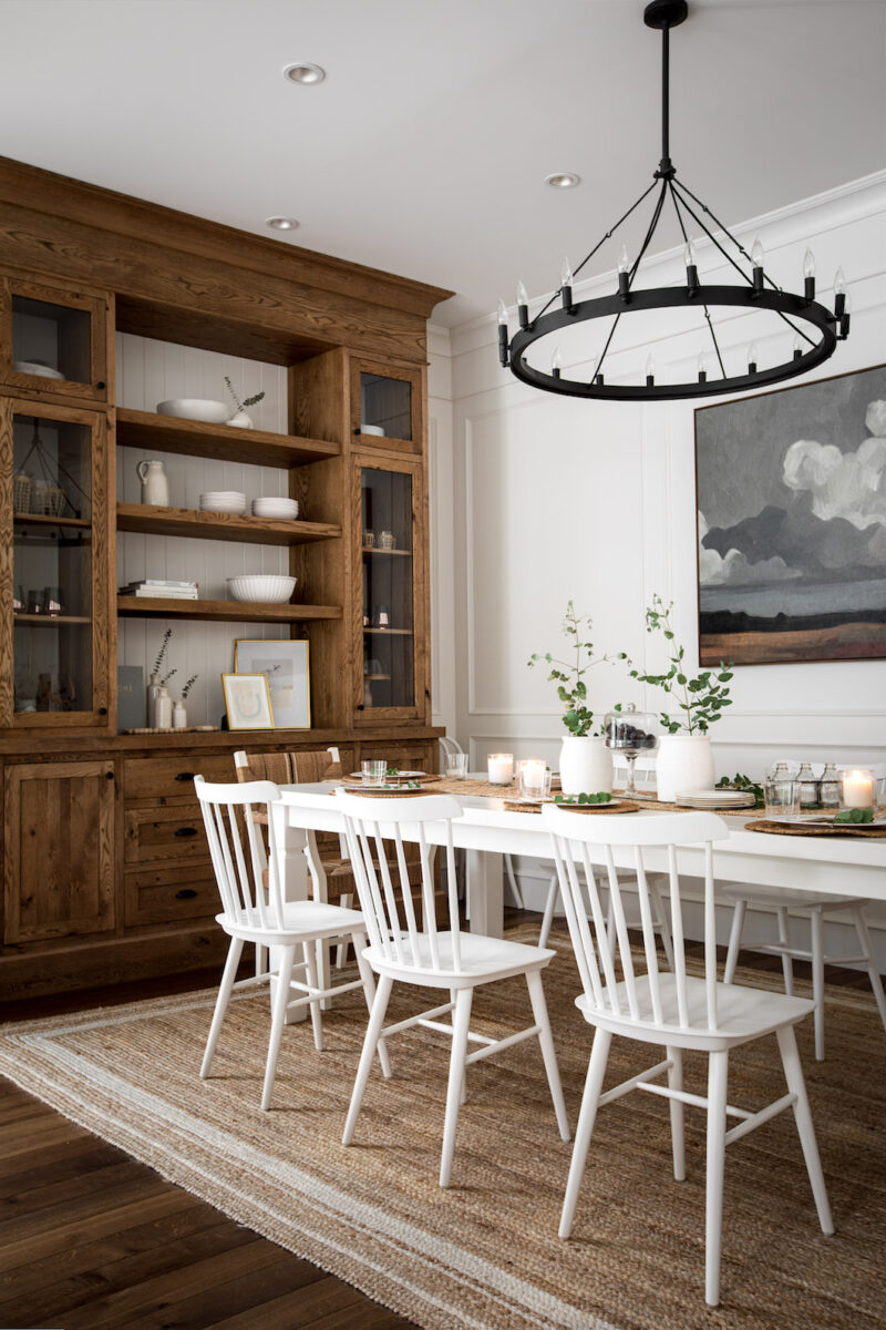 Benjamin Moore - Winter coziness is in full effect in this living room.  With plenty of plush accents, woodsy decor and homeowner fave White Dove  OC-17 on the walls and mantel, it